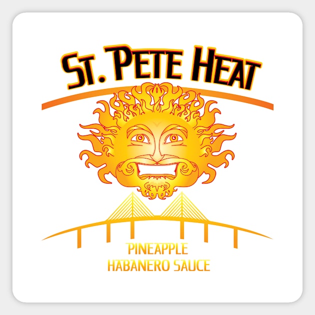 St. Pete Heat Sticker by hideedoodle